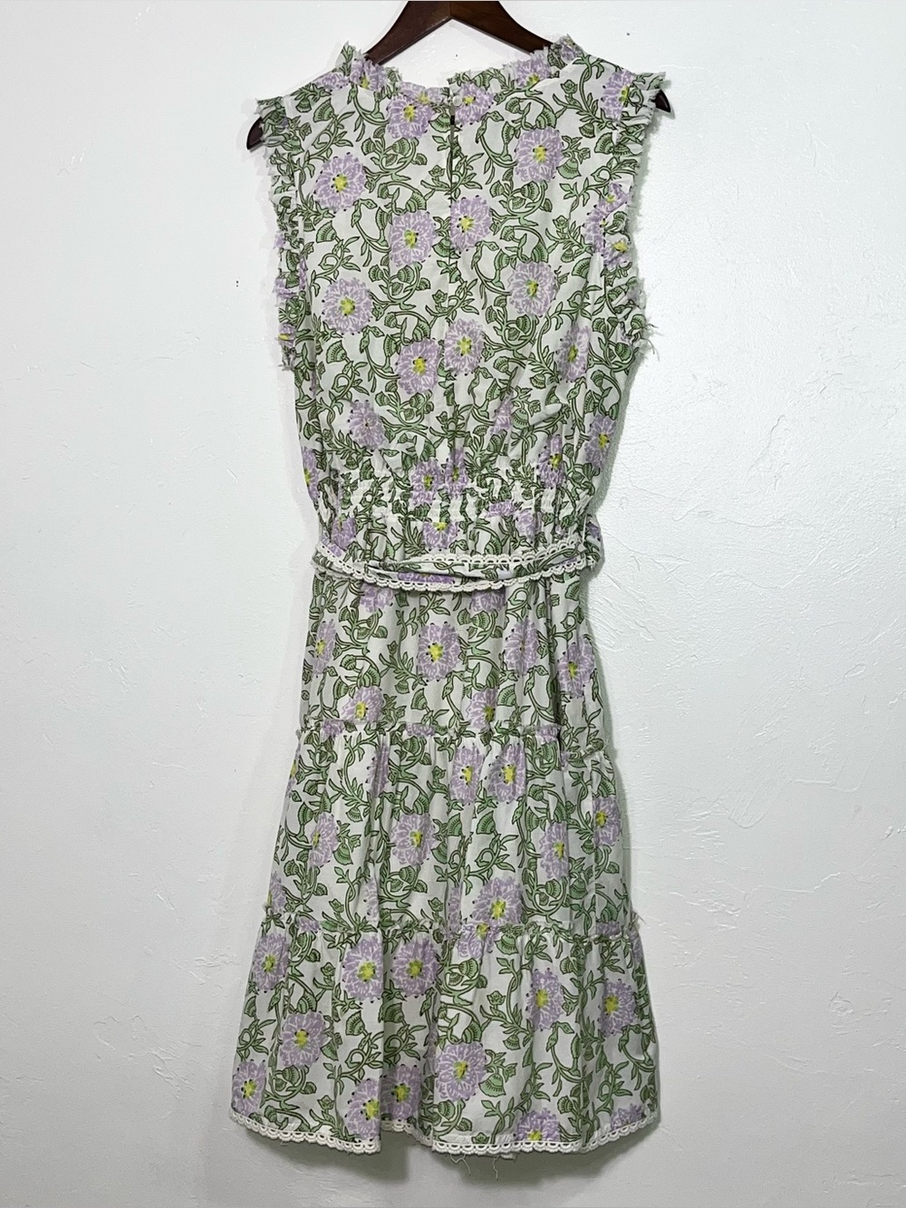 Roller Rabbit Daphne Naoki Floral Cotton Silk Dress XL - Picture 10 of 16